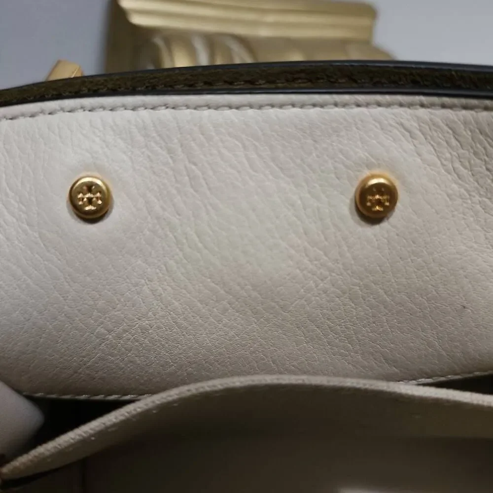 Tory Burch Petite Lee Radziwill Double Bag in Cream